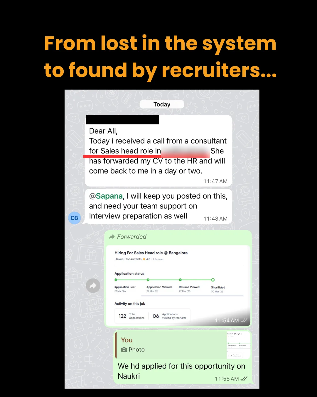 From lost in the system to found by recruiters.